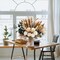 101pcs Artificial Flowers in Vase Natural Dried Pampas Grass Decor with Vase Boho Home Decor Bouquet Bunny Tails Dried Flowers, Reed Grass Bouquet for Wedding Floral Arrangements (101pcs)